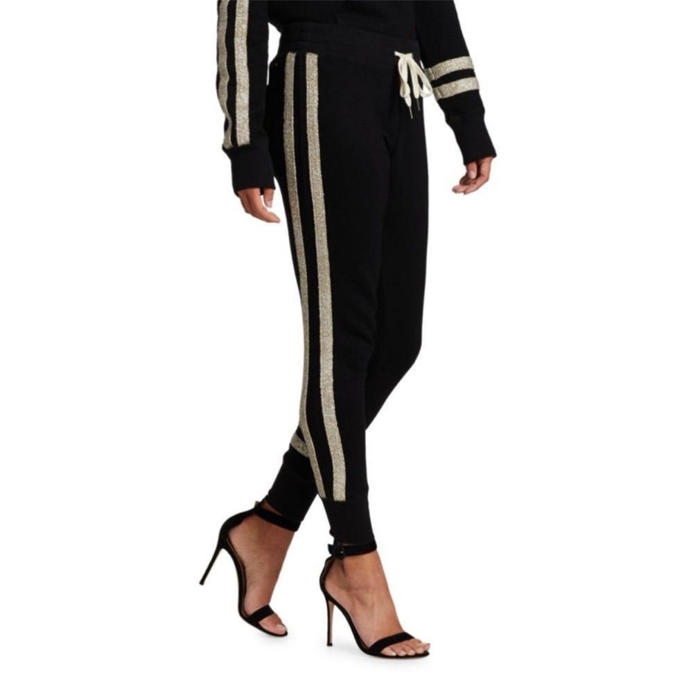 N: Philanthropy black Matador striped jogger sweatpants NWT Small